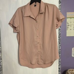 Dusty pink lightweight blouse